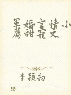 军婚言情小说推荐甜宠文