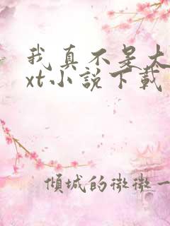 我真不是大佬txt小说下载