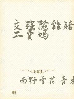 交强险能赔偿误工费吗