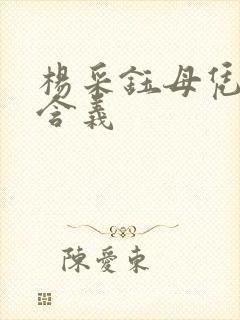 杨采钰母凭子贵含义