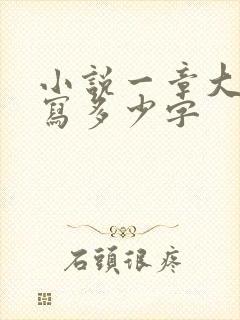 小说一章大概要写多少字