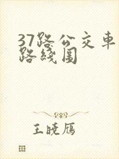 37路公交车的路线图