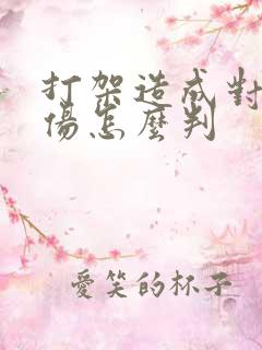 打架造成对方轻伤怎么判