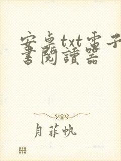 安卓txt电子书阅读器