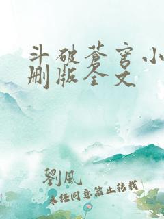 斗破苍穹小说未删版全文