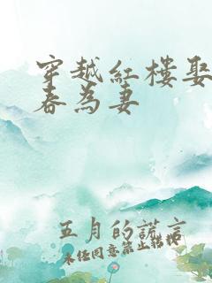 穿越红楼娶贾元春为妻 穿越红楼娶贾元春为妻