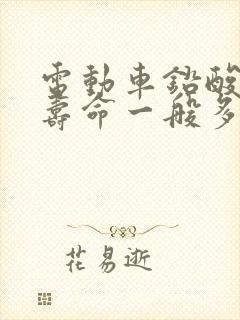 电动车铅酸电池寿命一般多长时间