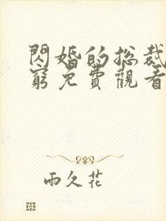 闪婚的总裁都很穷免费观看