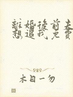 离婚后前夫总是想追我免费阅读小说 离婚后前夫总是想追我免费阅读小说
