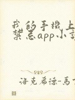 我的手机上全是禁忌app小说在线