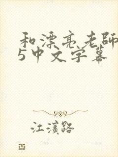 和漂亮老师做爰5中文字幕