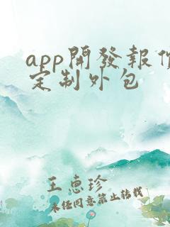 app开发报价定制外包