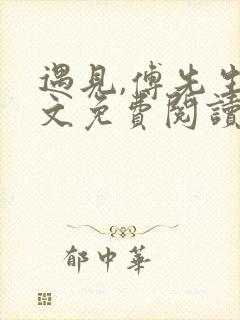 遇见,傅先生全文免费阅读