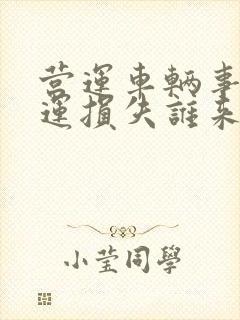 营运车辆事故停运损失谁来赔