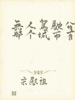 无人驾驶公交车哪个城市有