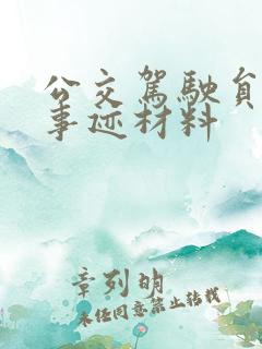 公交驾驶员先进事迹材料