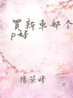 买新车哪个app好 买新车哪个app好