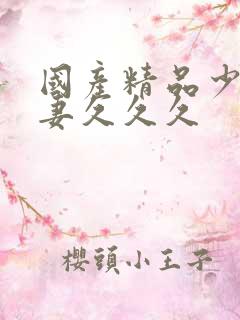 国产精品少妇人妻久久久
