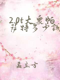 2.0t大众帕萨特多少钱