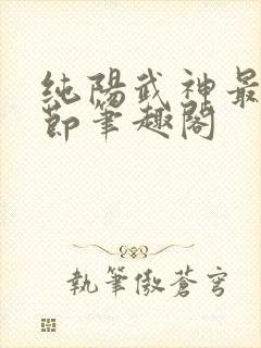 纯阳武神最新章节笔趣阁