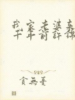 我家老婆来自一千年前许锦