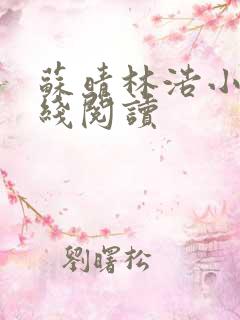 苏晴林浩小说在线阅读