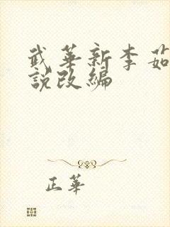 武华新李茹菲小说改编