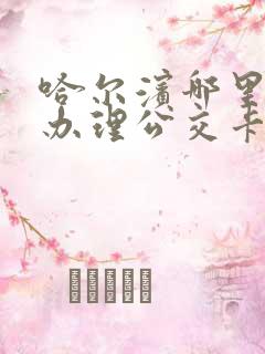 哈尔滨哪里可以办理公交卡 哈尔滨哪里可以办理公交卡