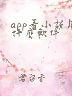 app看小说用什么软件 app看小说用什么软件