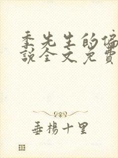 季先生的偏宠小说全文免费阅读