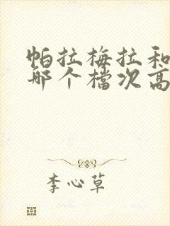 帕拉梅拉和卡宴哪个档次高