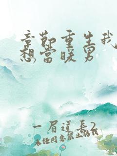 章节重生我真没想当暖男