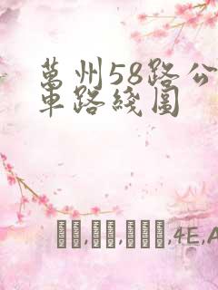 万州58路公交车路线图