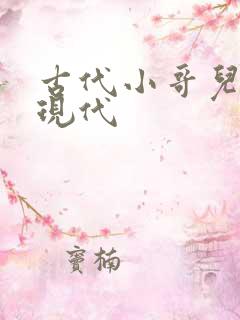 古代小哥儿穿到现代