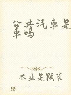 公共汽车是公交车吗