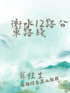 衡水12路公交车路线