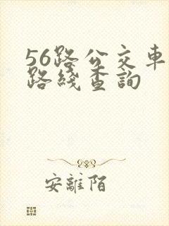 56路公交车站路线查询