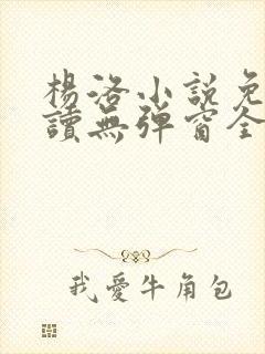 杨洛小说免费阅读无弹窗全文