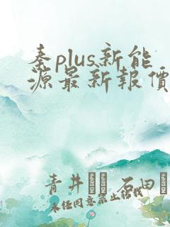 秦plus新能源最新报价
