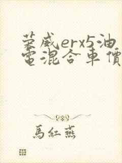 荣威erx5油电混合车价格