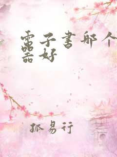 电子书哪个阅读器好