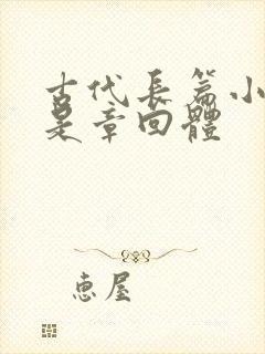 古代长篇小说都是章回体