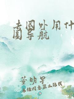 去国外用什么地图导航 去国外用什么地图导航