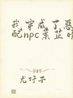 我穿成了恶毒女配npc叶芷晴小说