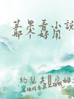 苹果看小说软件哪个好用