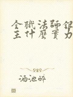 全职法师银色穹主什么实力