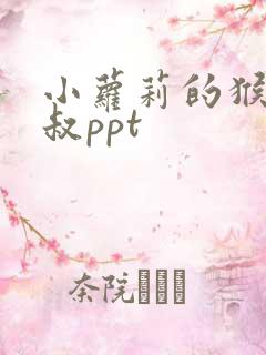 小萝莉的猴神大叔ppt