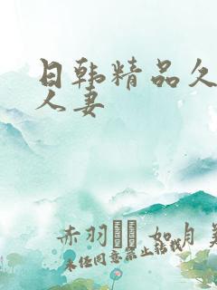 日韩精品久久久人妻