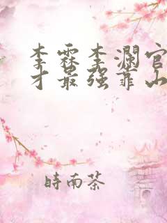 李霖李澜官场奇才最强靠山竟是我自己小说 李霖李澜官场奇才最强靠山竟是我自己小说