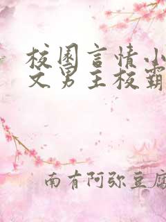 校园言情小说甜文男主校霸